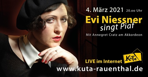 Evi Niessner singt Piaf Live-Streaming 04.03.2021